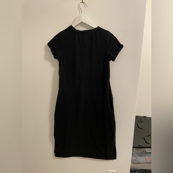 Inherit Co. Finley Black Midi T-Shirt Dress Size Small Black - Picture 4 of 4